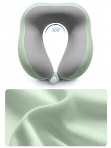 Almohada de cuello de espuma de memoria con forma de U, soporte de cabeza unisex portátil, adecuado para avión, coche, sillón reclinable del hogar, accesorio de viaje esencial para dormir, vacaciones, camping, accesorio de oficina - Multicolor - Ver 10