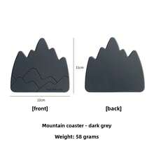 Secure Mountain View On The Dining Table | Anti-Slip Thick Silicone Coasters. Steadily Hold Hot Soup And Iced Drinks, Protecting Your Beloved Tabletop. Practical Aesthetics For Breakfast/Afternoon Tea/Family Gatherings #Household Essentials #High-Quality Tableware - Multicolor - View 14