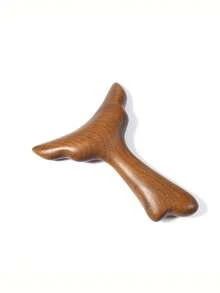 1pc Sandalwood Fish Tail Gua Sha Tool, Multi-Functional Facial Massage Board, Traditional Chinese Medicine Meridian Massage Tool - Multicolor - View 11