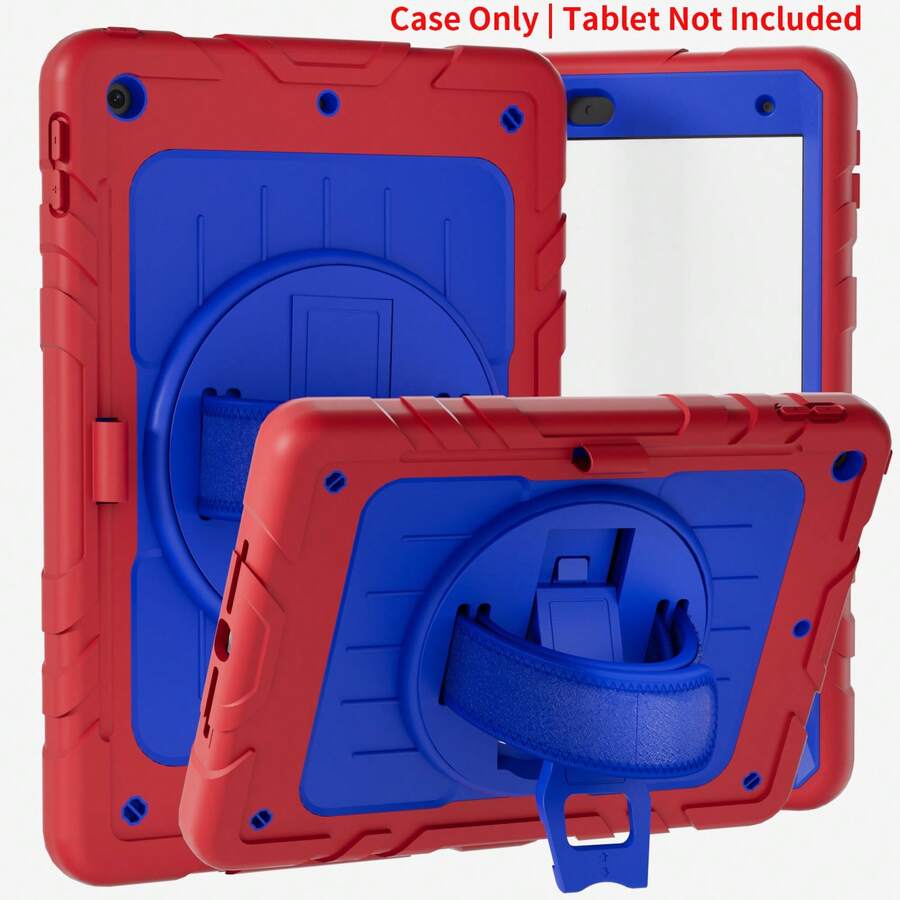 Military Industry Anti-Fall 1pc, Case For 11 Inch 2018/2022 Pro, 10.9 Inch 202/00 Air 54, 10.2 Inch 2021/2020/2019 9/8/7 With/Pen Holder, Shockproof Case - Red Blue/Black Blue