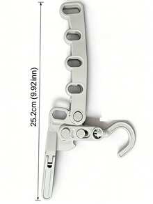 1pc Portable Folding 5-Hole Clothes Hanger, Compact Collapsible Drying Rack For Travel, Car, Hotel, Dorm, Home - Space Saving Wardrobe Hanger, Lightweight Multifuntion Organizer For Wardrobe, Laundry, Garment Drying, Travel Essentials, Easy Packing, Dorm Room Must-Have, Portable Hanger System, Gentle Care For Delicate Fabrics