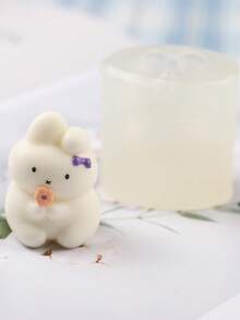 Bouquet, Shower Head, Rabbit Shaped DIY Handmade Fragrance Plaster Multifunctional Silicone Mold - White - View 2