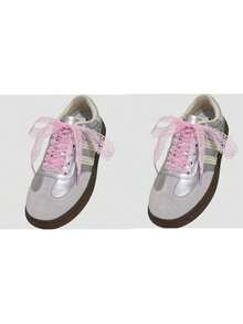 1双极简韩版黑色蝴蝶结鞋带，120厘米，适用于运动鞋和休闲鞋，适合夏季日常穿着，新年和情人节家居礼物 - 彩色 - 查看 6