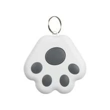 rastreador GPS inalámbrico, dispositivo de seguimiento inteligente antipérdida compatible con para localizador de llaves, accesorios para Collar de perro y gato - Blanco - Ver 12