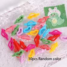 Assorted Candy Color Dopamine Star, Frog, Bow Tie Mini Hair Clips, Pet Hair Accessories - Multicolor - View 13