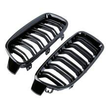 Glossy Black Front Kidney Grille Grill For BMW F30 3series 320i328i 2012-2018 WR - A - View 12