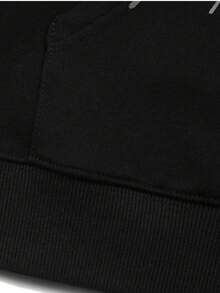 Spider Web Print Hoodie Men's Gothic Punk Long-Sleeve Sweatshirt Set Street Style Fall Casual Hip-Hop Oversized Pullover - màu đen - Xem 5