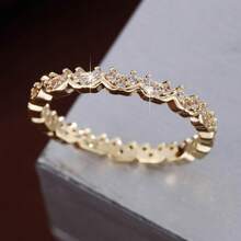 1pc Elegant Heart-Shaped Cubic Zirconia Inlaid Fashion Ring For Women - Multicolor - View 27