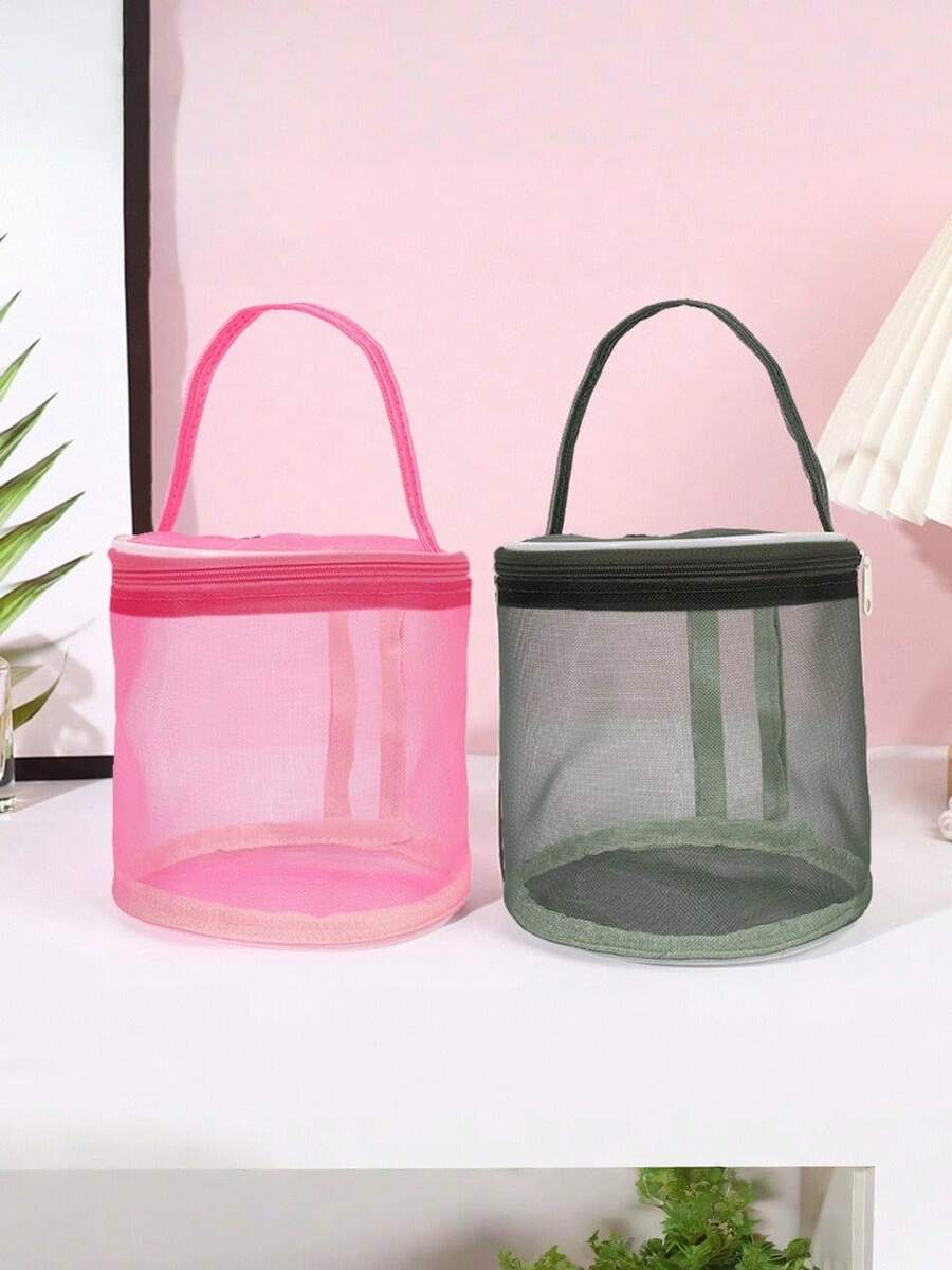 1pc Novo Estilo Bolsa de Armazenamento de Fio, Organizador de Ferramentas de Crochê Feito à Mão, Bolsa de Armazenamento de Agulha de Crochê e Fio, Arte, Artesanato, Armazenamento de Costura - Multicolorido - Ver 1