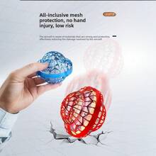 SKYQITIAN UFO Spinning Saucer With Dazzling Lights, Magic Levitation Ball, Fingertip Spinning Top, And Spinning Ball. - 紅色 - 查看 7