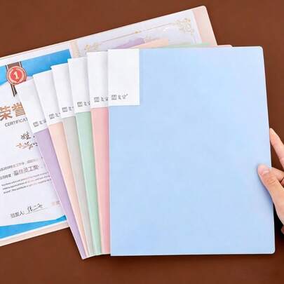 Teczka na dokumenty A4, 30 stron, przezroczysta, z kopertą, arkusz egzaminacyjny dla ucznia, nuty, segregator na certyfikaty, teczka biurowa