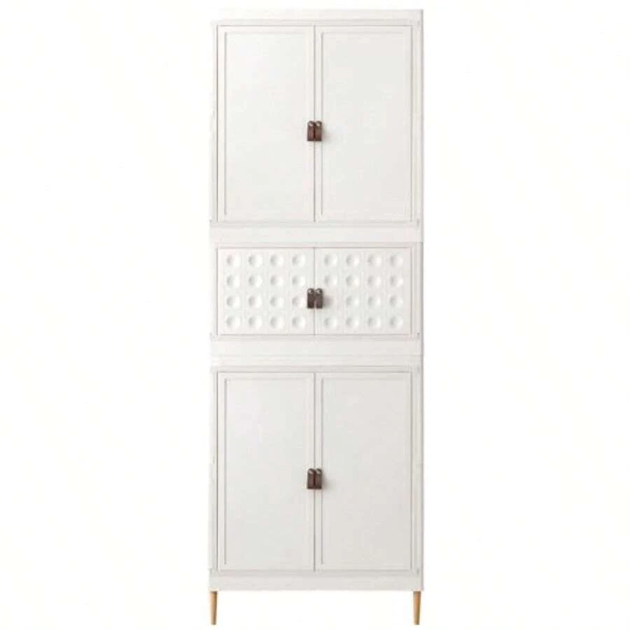 タンスのゲン キッズ クローゼット 折りたたみ 組み替え可能 ハンガー付き 衣類収納 大容量 天然木脚 キャスター付き ワードローブ 子供用 子供部屋 89200012 105767 - 写真の通り - チェックする 1