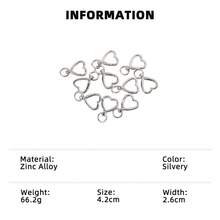 10 phụ kiện khóa hình ngôi sao tối giản, vật dụng thủ công làm móc khóa DIY - Bạc - Xem 17