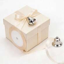 1pc Wide Polyester Satin Ribbon, Wedding Cake Decor Bow Ribbon, Gift Wrapping Decoration Ribbon, Camping Supplies, Party Supplies, Friend Gatherings, Family Dinners - Multicolor - View 2