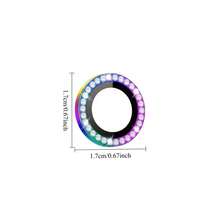 6-Piece Colored Rhinestone Phone Lens Screen Protector - Suitable For IPhone 17/16/15/14/13/12/11 Phone Lens Screen Protector - Scratch-Resistant, Practical, And Easy To Install - Perfect As A Valentine's Day, Thanksgiving, Christmas, And Halloween Gift. - Colorful - View 5