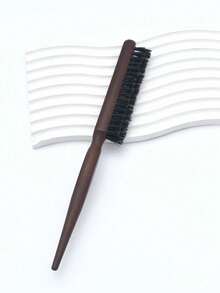 1pc Professional Salon Boar Bristle Fine Tooth Comb, Hair Brush For Styling, DIY Hair Extension Tool - Multicolor - View 13