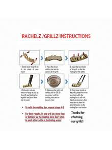 RACHELZ DIY 三件套亮面牙套嘻哈金银色上下牙套男女通用牙齿饰品万圣节角色扮演礼物 - 金色 - 查看 2