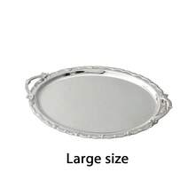 带把手的奢华金色椭圆形托盘，派对装饰及盛菜盘，聚会祈福仪式餐具，化妆品及珠宝收纳托盘（3种尺寸可选） - 彩色 - 查看 18