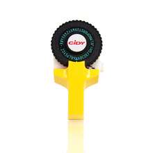 Cidy Label Maker With 2 Rolls Of Label Tape, Manual Typewriter Style 3D Label Printer - Yellow - View 3