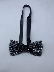 1 件带水晶和水钻装饰的领结，适用于男士、婚礼、派对、宴会配饰