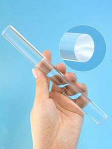 耐用透明手动造型工具亚克力粘土擀面杖，易于清洁，适用于DIY手工艺品 - 彩色 - 查看 5