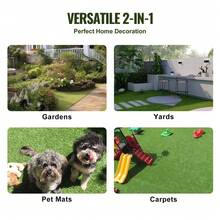 9 Or 18 Pcs Artifical Grass Tiles 12"X12" Interlocking Turf Deck Set, Synthetic Fake Grass Self-Draining Mat Flooring Decor Pad, Perfect For Multi-Purpose Indoor Outdoor Entryway Scraper Dog Mats - 9 件 12x12 英寸 - 查看 6