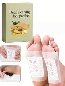 100pcs Deep Cleansing Foot Pads With Mugwort, Ginger Oil, Bamboo Charcoal, Natural Ingredients Foot Care Patches, Effective Foot Health Stickers, Foot Care - Multicolor - View 1