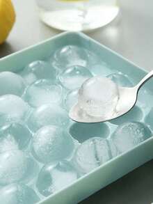 Khay làm đá tròn 33 ngăn có nắp và lỗ thoát nước, thích hợp cho việc tự làm đá tại nhà bếp, trang trí nhà cửa, tủ lạnh, máy làm đá, xô đựng đá, bộ đồ dùng mùa hè, cắm trại ngoài trời, trò chơi tiệc tùng. - Nhiều màu - Xem 7