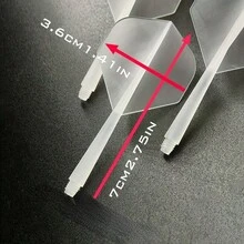 3pcs Transparent Dart Flights, Suitable For Steel & Soft Tip Darts, Anti-Deformation, Improve Accuracy - Multicolor - View 4
