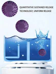 4/8/12/16片装薰衣草香型40克自动马桶清洁剂，马桶清洁剂，马桶清洁块，马桶除臭除垢片，尿渍清洁泡腾片，水槽去渍块，清洁用品，空气清新剂，薰衣草香型 - 紫色 - 查看 3