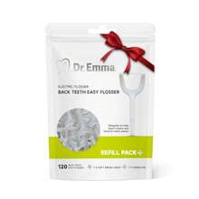 Kit de Hilo Dental Eléctrico para Dientes Posteriores con Cabezales Reemplazables, Incluye 120 Unidades, para Limpieza Dental y Estimulación de Encías - como en la foto - Ver 6