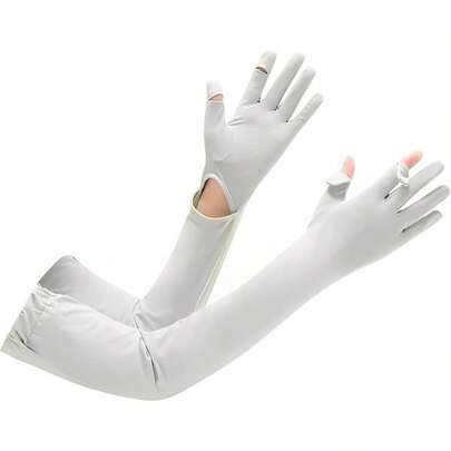 Guantes para Manejar Mujer, Guantes para Manejar, Guantes Proteccin UPF 50+ Mangas Largas Ajustables, Proteccin Manos y Brazos, para Mujer y Hombre