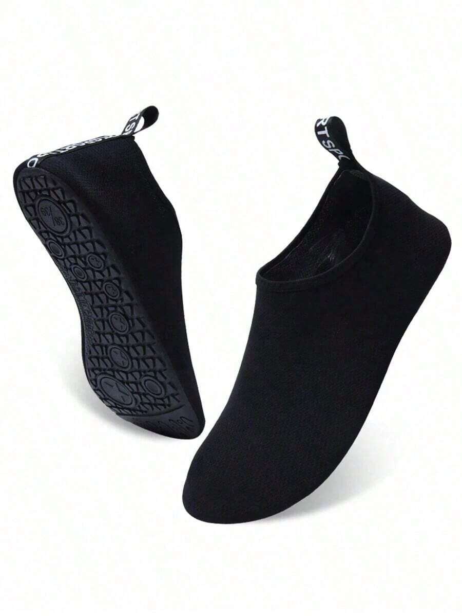 CITUO Adults Unisex Sporty Beach Shoes Shoes With Socks, Quick-Drying, Anti-Slip, Anti-Cut, Soft Sole Swimming And - Black - View 1