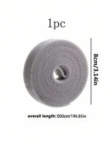 1 Roll - 500cm Black Multi-Purpose Zip Ties - Durable Cable Organizer, Suitable For Home, Office And Electronics | Easy-To-Use Cable Management For Computers, TVs, Etc. | Reusable Cable Organizer Ties | Plastic Material