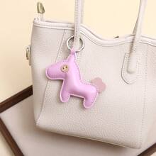 Creative Dollar Pony Leather Pendant Car Key Chain Pendant Immediately Money Horse Year Bag Pendant Wholesale - Multicolor - View 7