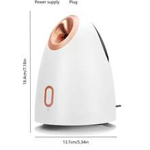 臭氧面部蒸脸器暖雾加湿器，适用于深层清洁面部，可用作蒸汽机、雾化器，适用于沙龙和家庭SPA，具有美白功效 - 彩色 - 查看 12