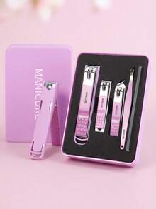 Manicure Set, Includes Nail Clippers, Nail File, Pedicure Tools, Unisex, With Travel Storage Case - Multicolor - View 1