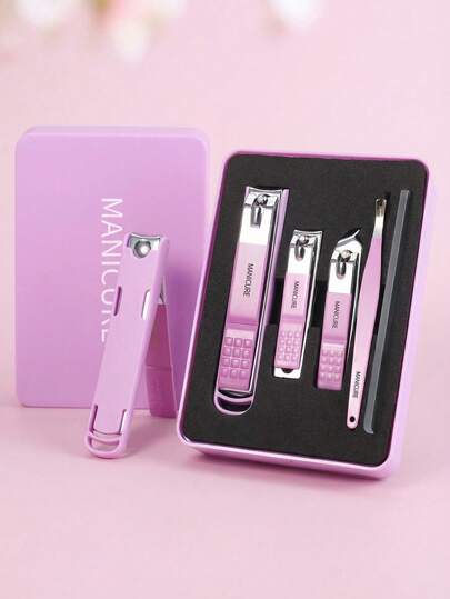 Manicure Set, Includes Nail Clippers, Nail File, Pedicure Tools, Unisex, With Travel Storage Case