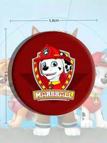 Paw Patrol 1枚/2枚汪汪队系列徽章，包含毛毛、阿奇、灰灰、路马、天天、珠珠、追踪犬、塔克、艾拉、雷克斯、野猫和自由等可爱角色图案。金属材质，款式随机。创意卡通图案徽章，日常穿搭的完美之选。 - 彩色 - 查看 2