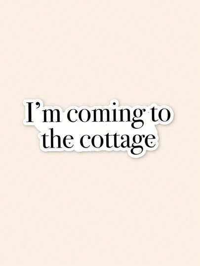 1pc "I'm Coming To The Cottage" Sticker, Team Hollanov Fan Merch, Aesthetic Heated Rivalry Bookish Decal For Kindle & Laptop, LGBT Hockey Romance Sticker, Creative Gift For MM Romance Readers