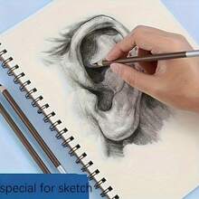 2pcs Top Spiral Bound Sketch Pads, Made Of Acid-Free Paper, Suitable For Beginners. Great As Halloween Or Christmas Gifts - Multicolor - View 9