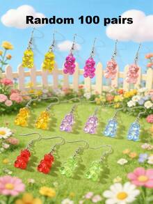 8對熊裝飾耳墜 - 彩色 - 查看 17