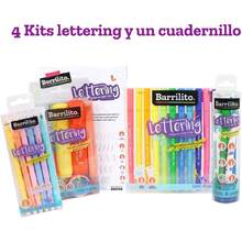 Kit de Lettering, 5 Puntas diferentes + Cuaderno de pratica. 33 pzs. LTK5,40841184 - Multicolor - Ver 2