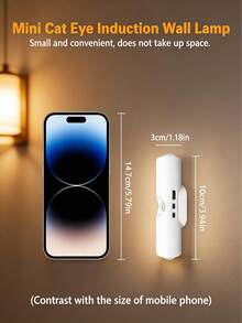 6/3/1pc Smart Sensor Double Head Cat Eye Wall Lamp,Intelligent RGB Multi-Color Change,Three-Color Cat Eye Lamp,LED Human Sensing Night Light,Suitable For Bedroom,Living Room,Corridor,Railings,Porch, Outdoor Wall Lamp, Valentine's Day Atmosphere Lamp, - White - View 11