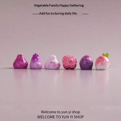 Bored? Arrange A Pile Of Cute Mini Vegetables To Heal Your Computer Desk, Office Workstation. Decorative Ornament, Gift For Holidays, Birthdays, Perfect Present
