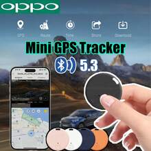 Nuevo Rastreador GPS con 5.3, Dispositivo GPS Antipérdida para Mascotas, Niños, Bolsos, Carteras, Rastreo para IOS y Android, Localizador Inteligente - Caja Azul Profunda - Ver 1
