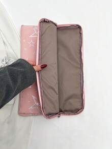Túi đựng laptop/máy tính bảng màu trơn, kiểu dáng tối giản sang trọng với họa tiết ngôi sao, nhiều kích cỡ, chống nước, thích hợp cho du lịch. - Hồng - Xem 6