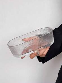 Rectangular Glass Serving Platter, Perfect For Displaying Fruits, Snacks, Dried Fruits, Candies - Clear - View 9