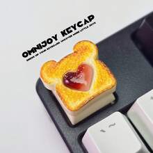 1-Piece Animal Theme Keycap, Featuring Cute Paw And Bear Design, Cartoon Style Keycap, Suitable Gamers And Office Keyboard Typing, Unique Holiday - Cat Paw - View 5