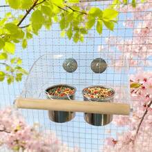 Bộ lồng chim vẹt dung tích lớn, dễ vệ sinh, chống gỉ sét, kèm chân đế gỗ và bát đựng thức ăn bằng thép không gỉ, cốc uống nước chống tràn, thanh mài móng, thích hợp cho vẹt uyên ương, vẹt đuôi dài và bồ câu vằn. - Nhiều màu - Xem 5